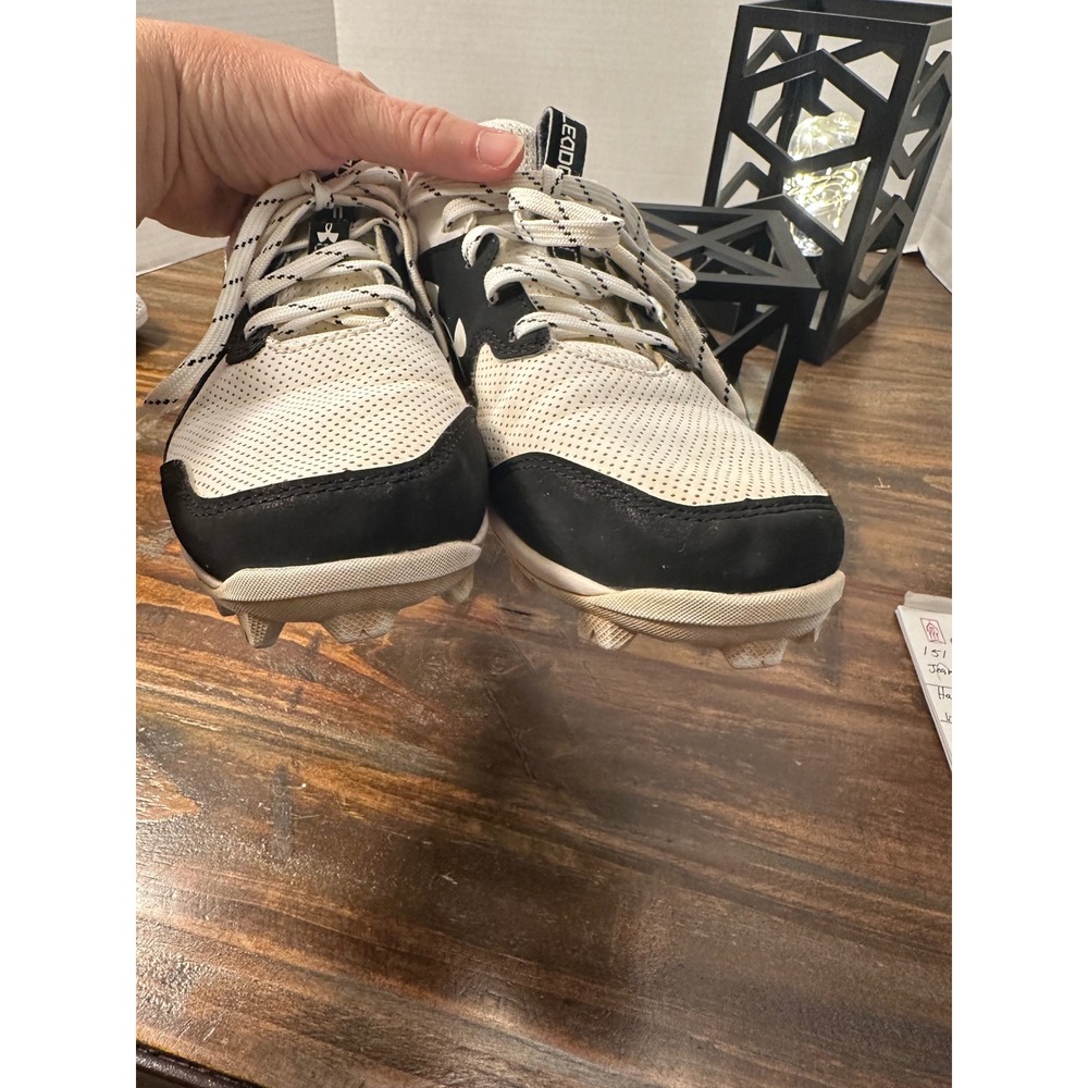 Under Armour Leadoff RM Jr Youth Baseball‎ Cleats Black White Size 6Y - Picture 8 of 11